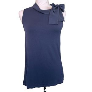Banana Republic Sleeveless Bow Top Size XS Navy